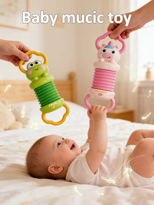 Baby Accordion Toy Unicorn Musical Instrument Early Educational Sensory Toy for Toddlers Interactive Handheld Toy Birthday Gift