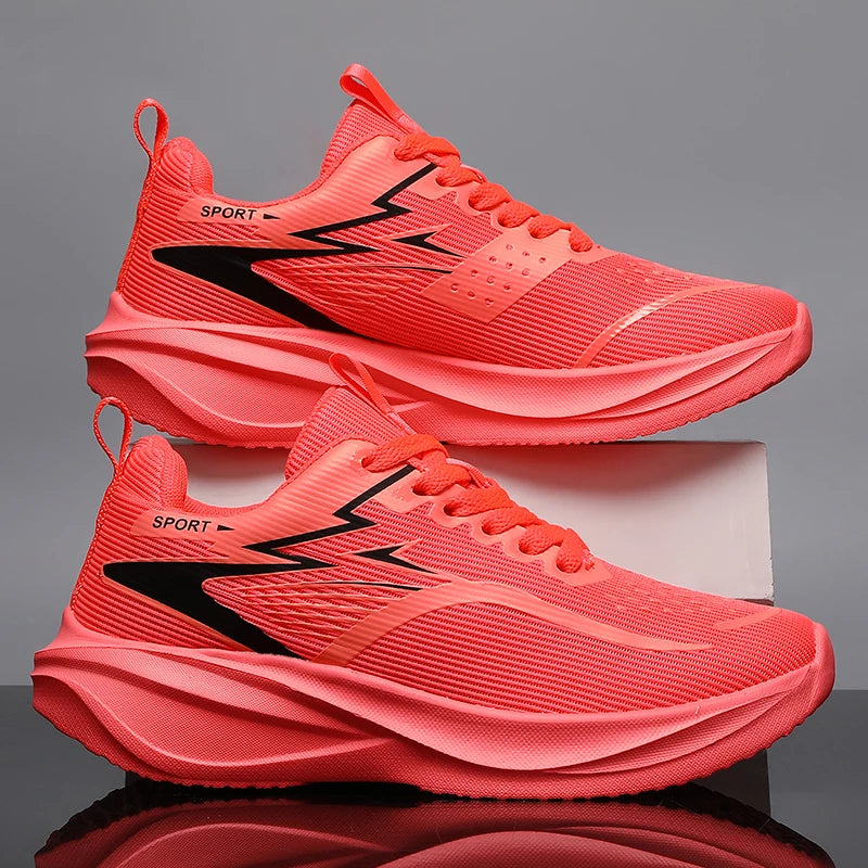 Men Casual Sports Running Shoes Marathon Air Cushion Breathable Lightweight Men Comfortable Athletic Nonskid Sneakers Outdoor