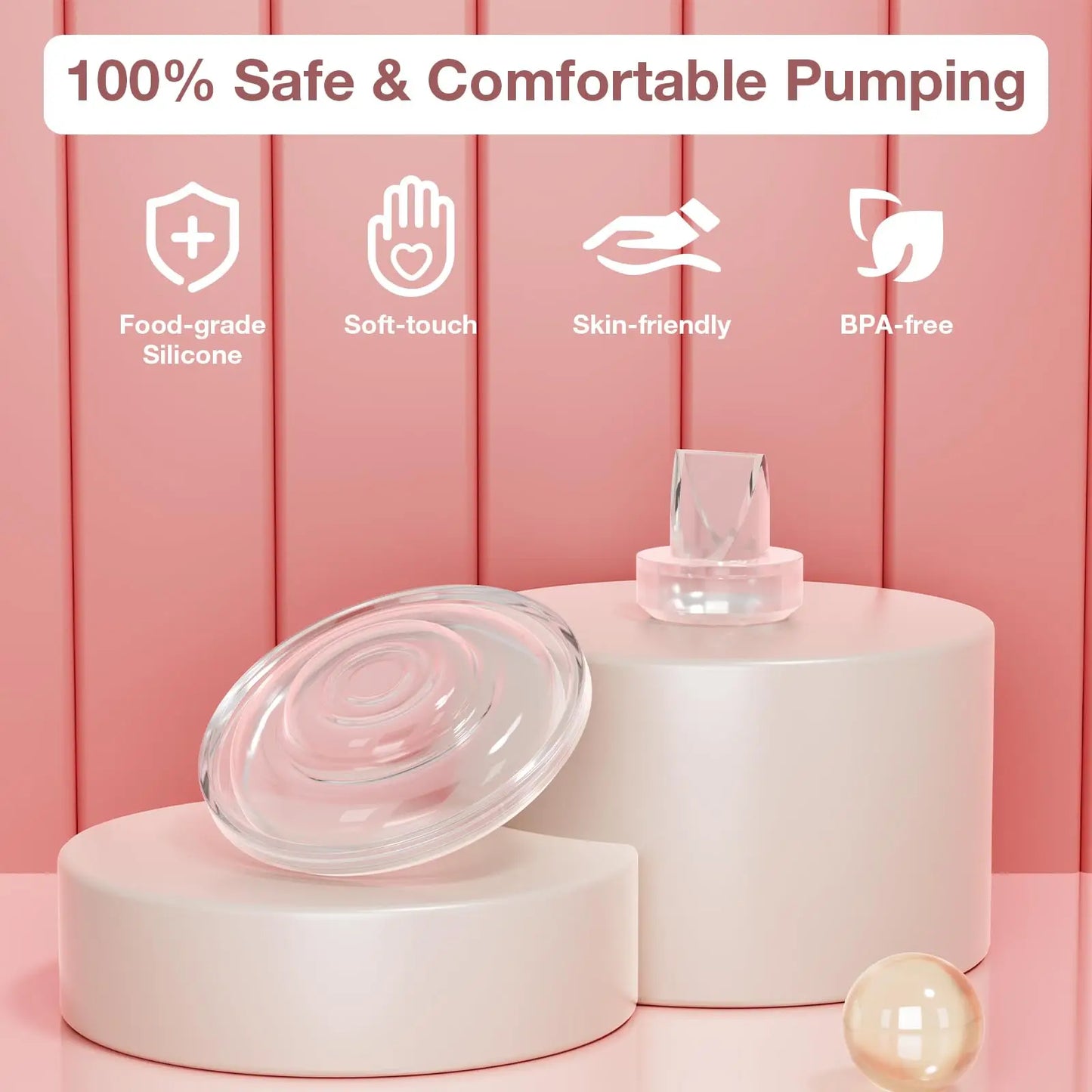12Pcs Breast Pump Parts Compatible with momcozy S9 Pro/S12 Pro/S9/S12 Wearable Breastpump, Breastfeeding Essentials Kit,  Silico