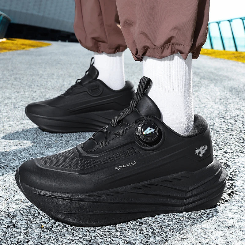 2026 Men's Running Shoes Cushioning Athletic Sneakers Lightweight Jogging Shoes Quick-Lace Breathable Trainers Sports Footwear
