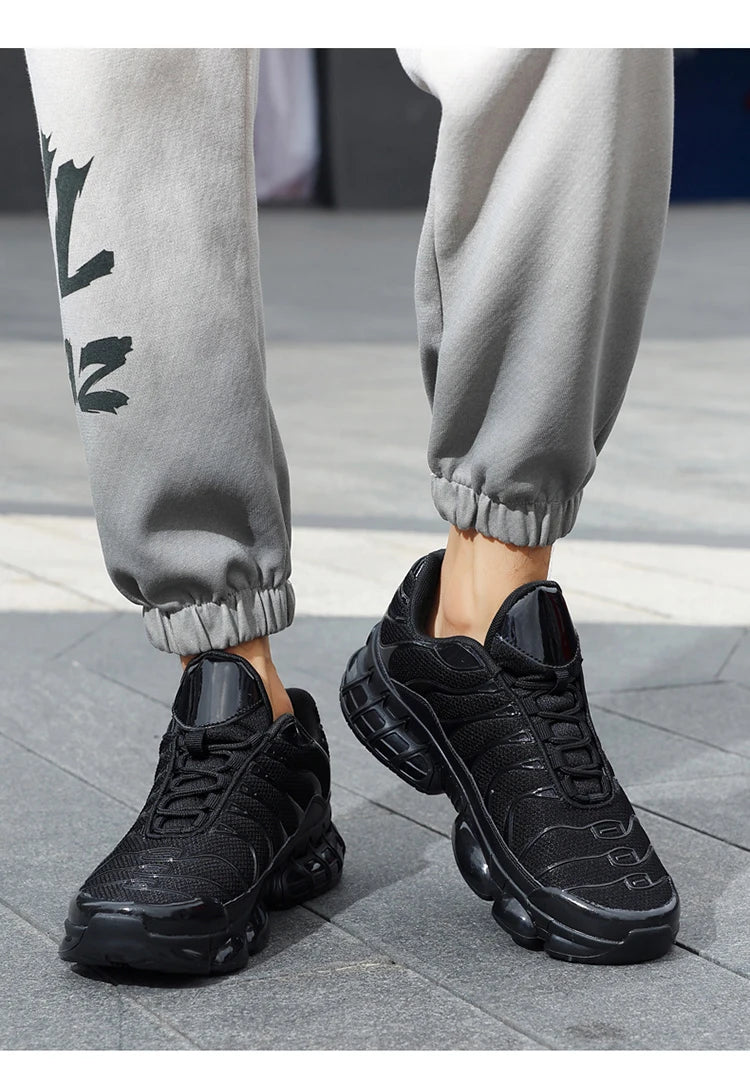 Men's Air Cushion Casual Sports Shoes Breathable Running Shoes for Men Gym Workout Training Walking Comfortable Shock Absorption