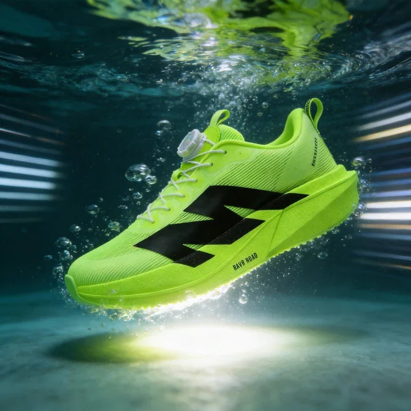 Marathon Carbon Plate Running Shoes Rotary Buckle Supercritical Foam Ultra Light Athletic Shoes Unisex Training Jogging Sneakers