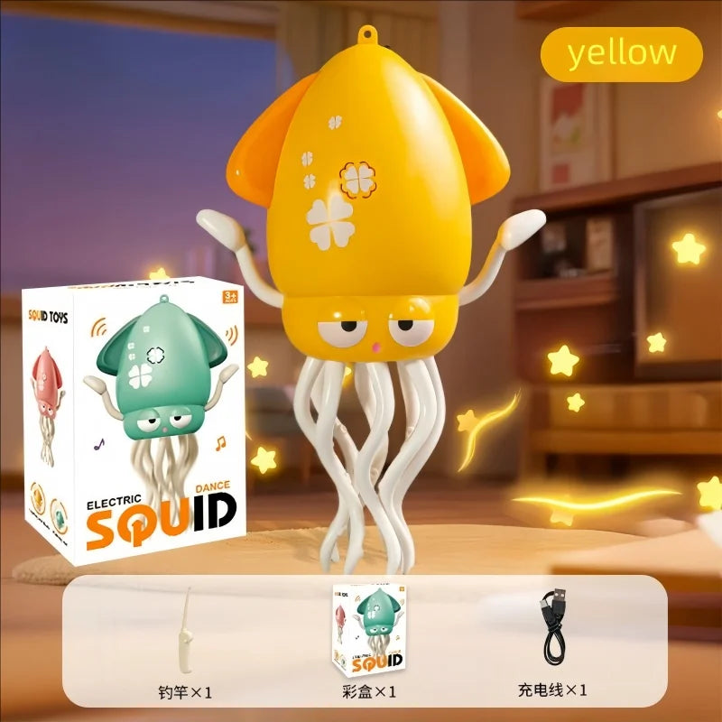 New and Unique Magical Dancing Octopus Electric Squid Sensing and Evading Obstacles Octopus Children Stress-Relieving Fishing