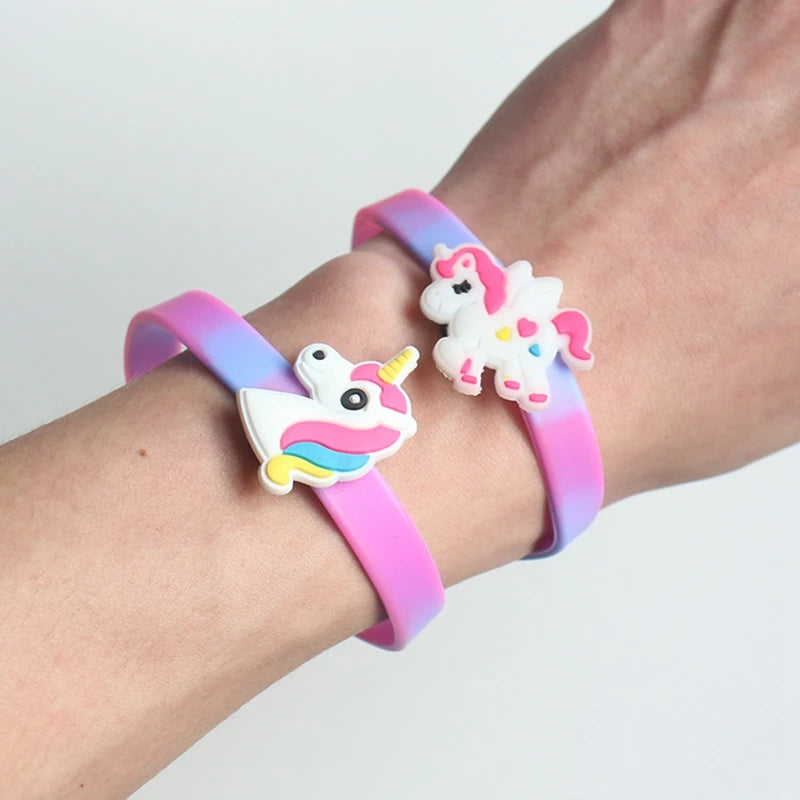 10/20PCS Unicorn Bracelet Kids Birthday Party Gifts Girl Unicorn Party Favor Gifts Kids Giveaways Wedding Party Gift Bag Filler