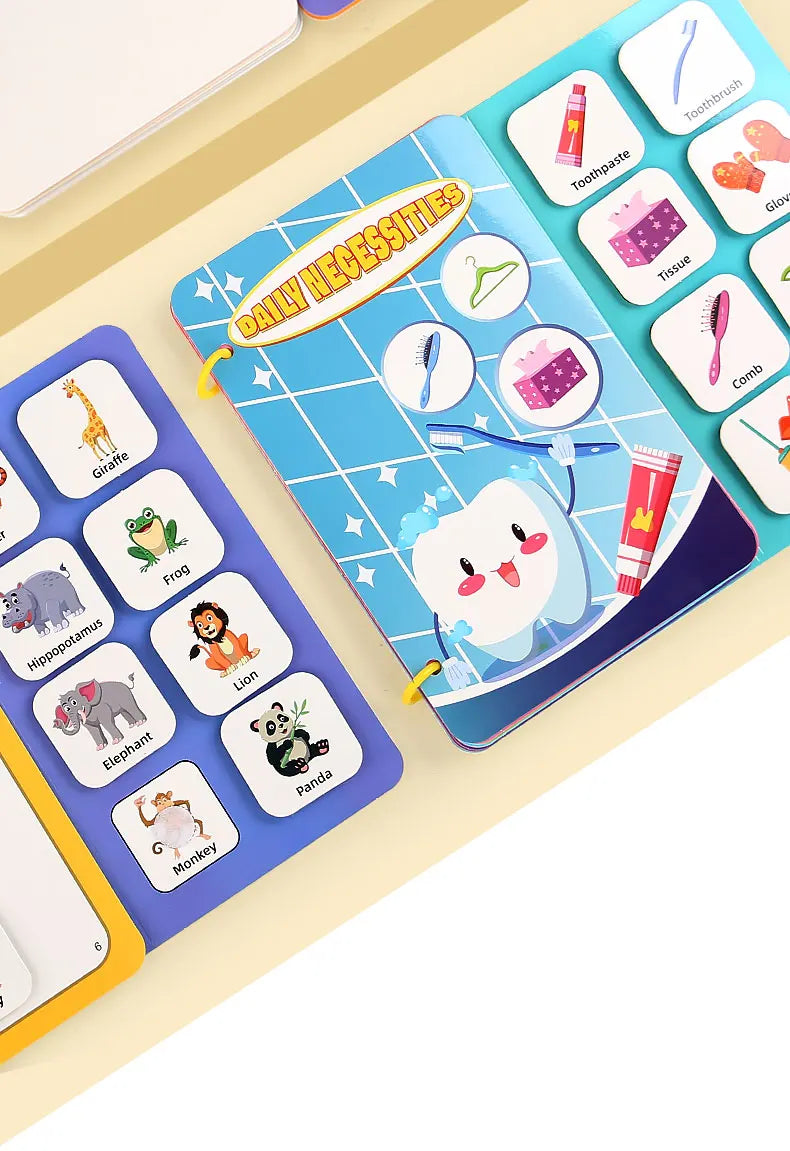 Montessori Baby Busy book My First Quiet Book Paste Early Learning Education Toy Children Toy Matching Game for Babies 2 3 Year