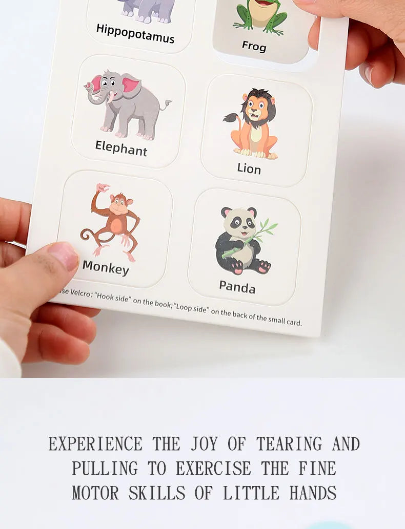 Montessori Baby Busy book My First Quiet Book Paste Early Learning Education Toy Children Toy Matching Game for Babies 2 3 Year
