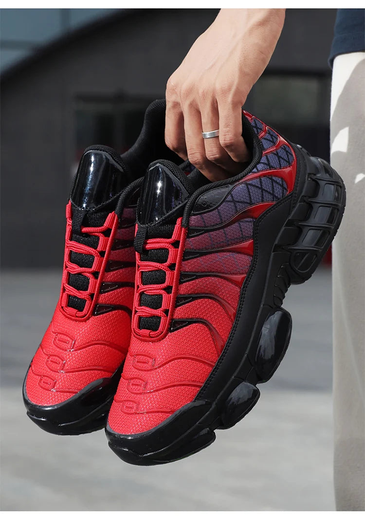 Men's Air Cushion Casual Sports Shoes Breathable Running Shoes for Men Gym Workout Training Walking Comfortable Shock Absorption