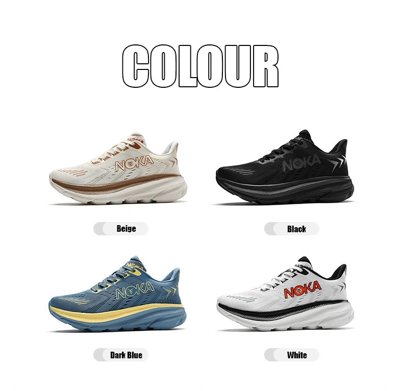 Men's Cushion Running Shoes 5KM Jogging Breathable Mesh Non-Slip Outdoor Trainer Sports Shoes Casual Sneakers Off-road Shoes