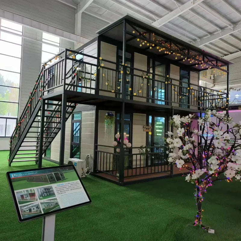 Hot Sale Expandable Container House Forest Cabin 40Ft 20Ft Prefab Tiny House Folding Room Container Houses Vacation Room Sunroom