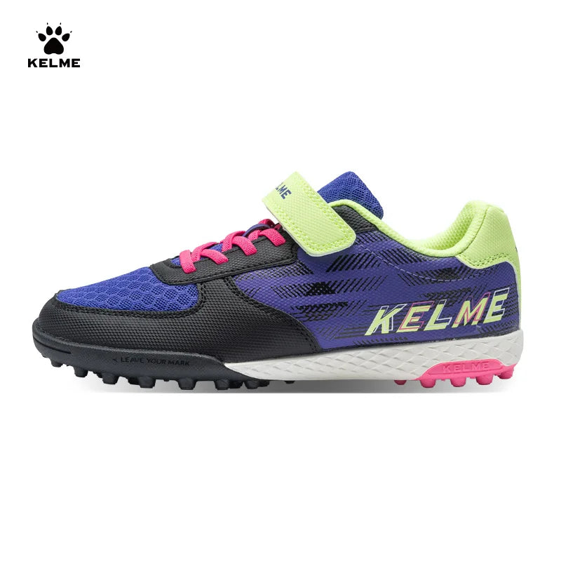 KELME Children's Football Boot  Boys And Girls TF Soccer Shoes Artificial Grass Anti-Slippery Youth AG Sports Training Shoes