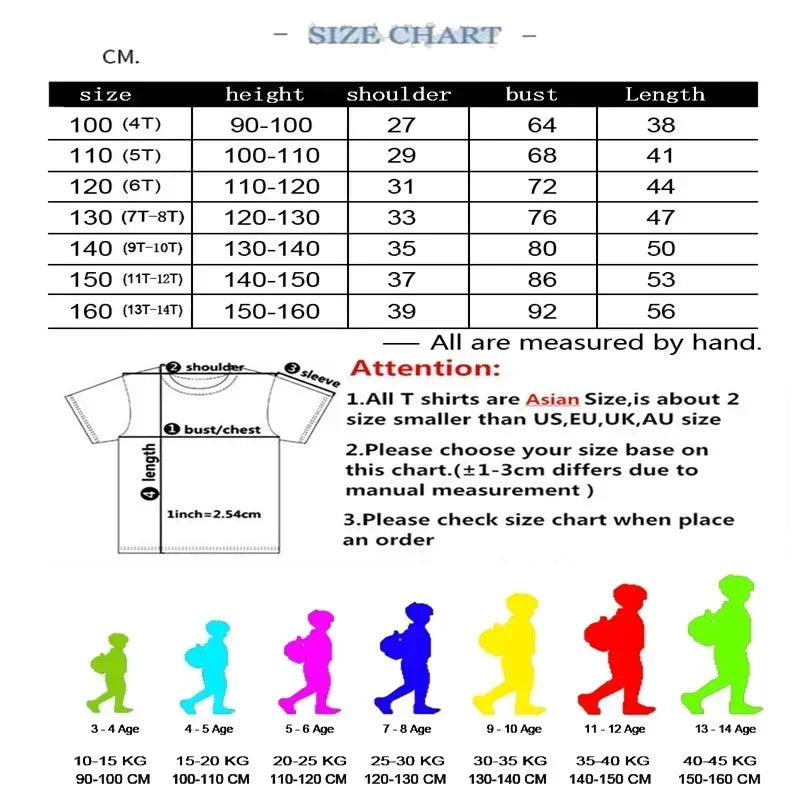 ICON print  2-12 Years Boys Girl  Children Clothes T-shirts+ Shorts Sets Casual Short Sleeve shorts suits