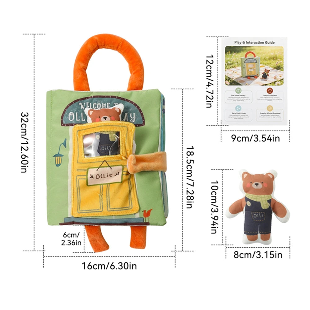 Montessori Cloths Toys Magic Cotton Animal Tissue Box Kids Finger Exercise Cloth Busy Box Toys Baby Educational Activity Sensory