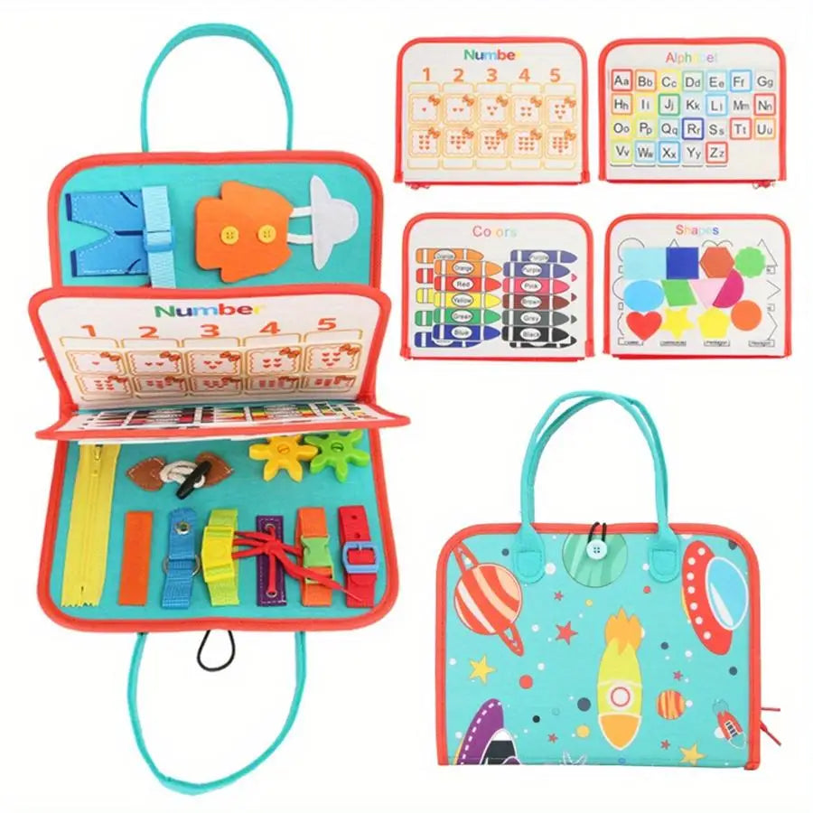 KeillyNannies Quiet Book /Portable Sensory Learning Toy for Toddlers
