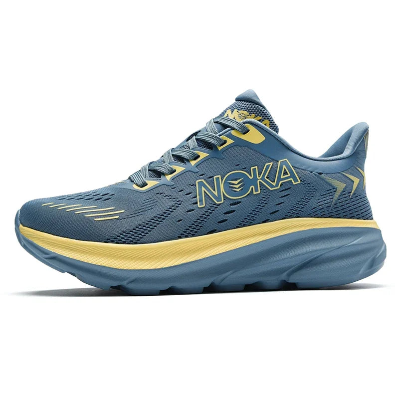 Men's Cushion Running Shoes 5KM Jogging Breathable Mesh Non-Slip Outdoor Trainer Sports Shoes Casual Sneakers Off-road Shoes
