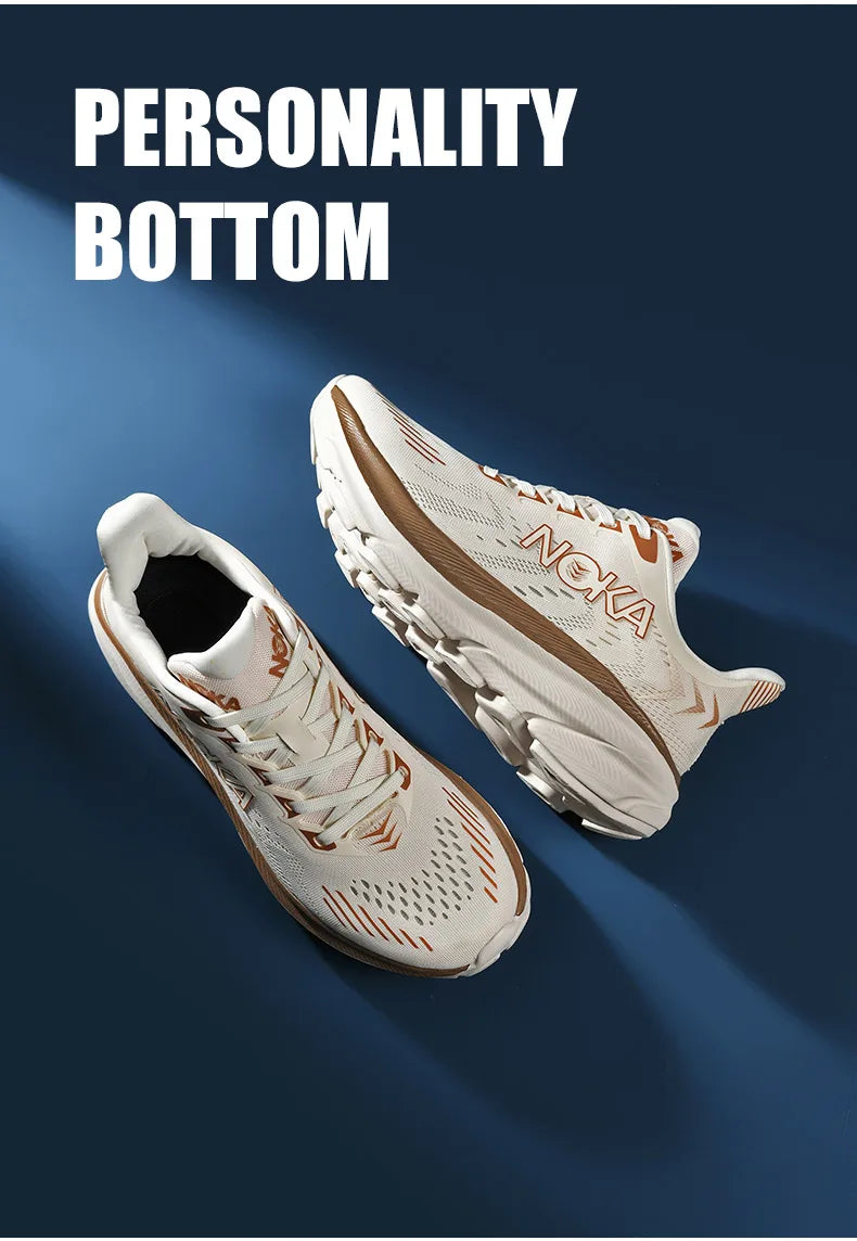 Men's Cushion Running Shoes 5KM Jogging Breathable Mesh Non-Slip Outdoor Trainer Sports Shoes Casual Sneakers Off-road Shoes