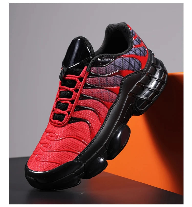 Men's Air Cushion Casual Sports Shoes Breathable Running Shoes for Men Gym Workout Training Walking Comfortable Shock Absorption