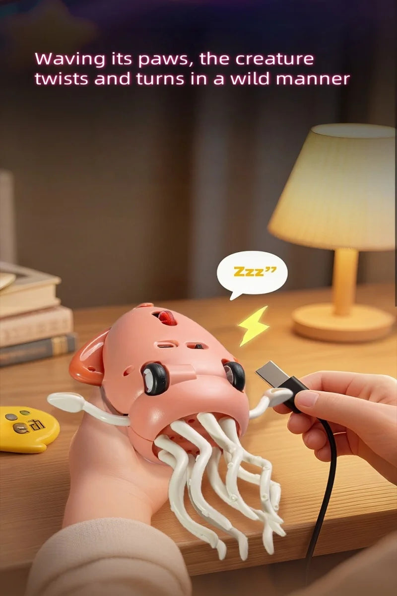 New and Unique Magical Dancing Octopus Electric Squid Sensing and Evading Obstacles Octopus Children Stress-Relieving Fishing