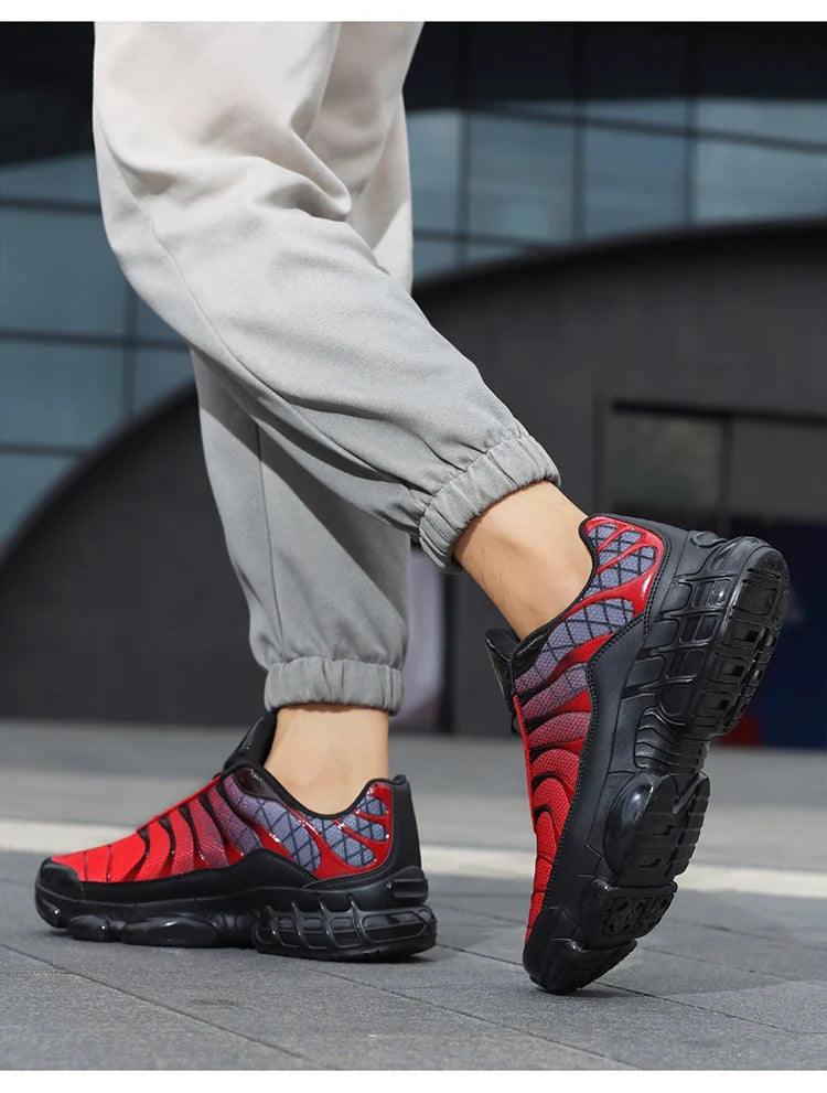 Men's Air Cushion Casual Sports Shoes Breathable Running Shoes for Men Gym Workout Training Walking Comfortable Shock Absorption