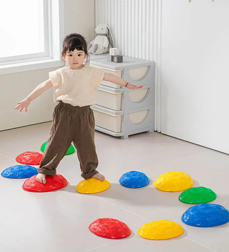 Children Toys Balance Stone Sensory Integration Training Toys Parish Outdoor Sports Party Social Games Tactile Montessori Games