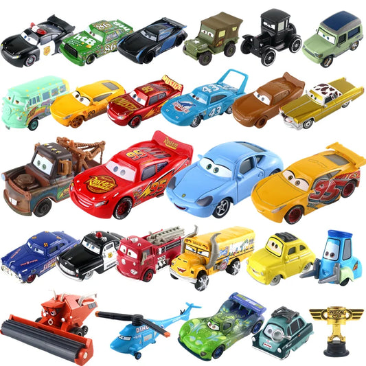 Cars Toys Lightning McQueen Sally Carrera Mater Cruz Ramirez Chick Hicks Jackson Storm‌ Diecast Metal Peripheral Birthday Gifts