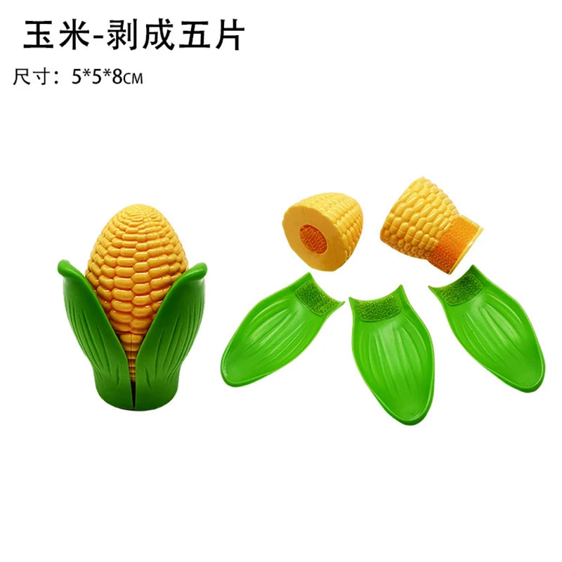 1Pcs Montessori Paste Chechele Simulation Durian Grapefruit Cherry Educational Toy Play House Decompress Educational Toy Gift