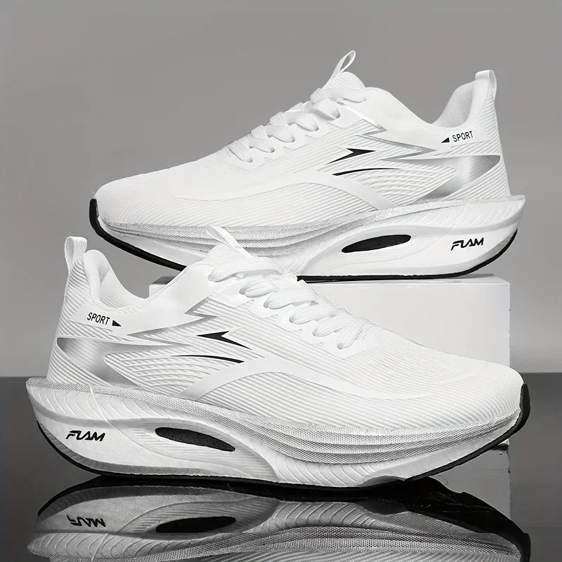 Men Sports Running Shoes Casual Marathon Breathable Lightweight Women's Comfortable Athletic Nonskid Walking Sneakers Outdoors