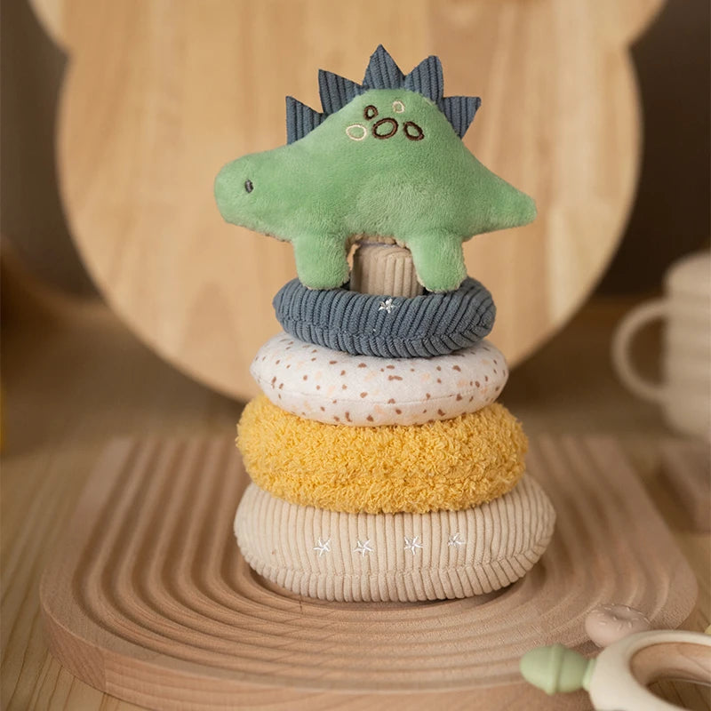 Baby Unicorn Plush Stacking Toy for Boys Girls Gifts Encourage Sensory Development Toys Cartoon Toddlers Soft Stacking Play Toy