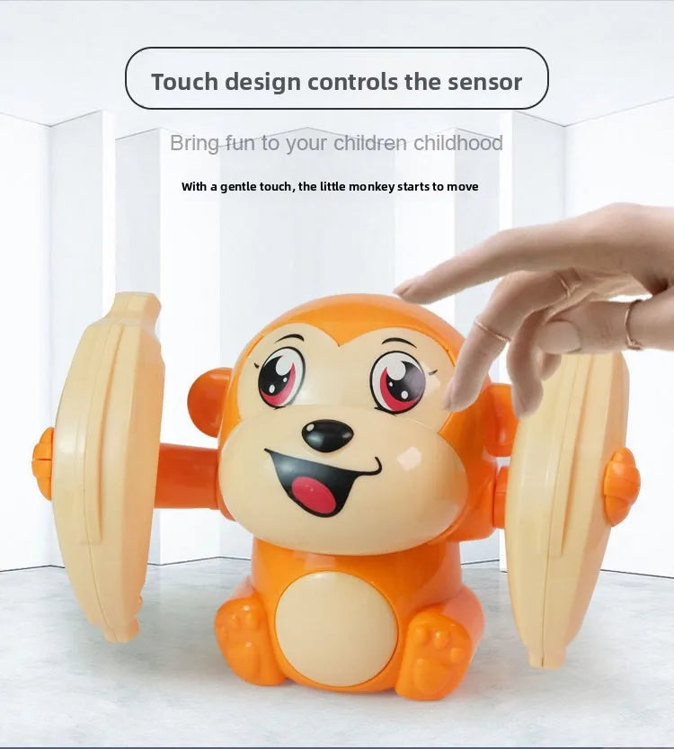 1 baby toy electric rolling monkey light music puzzle sound prompt monkey children's toy gift preschool education toy