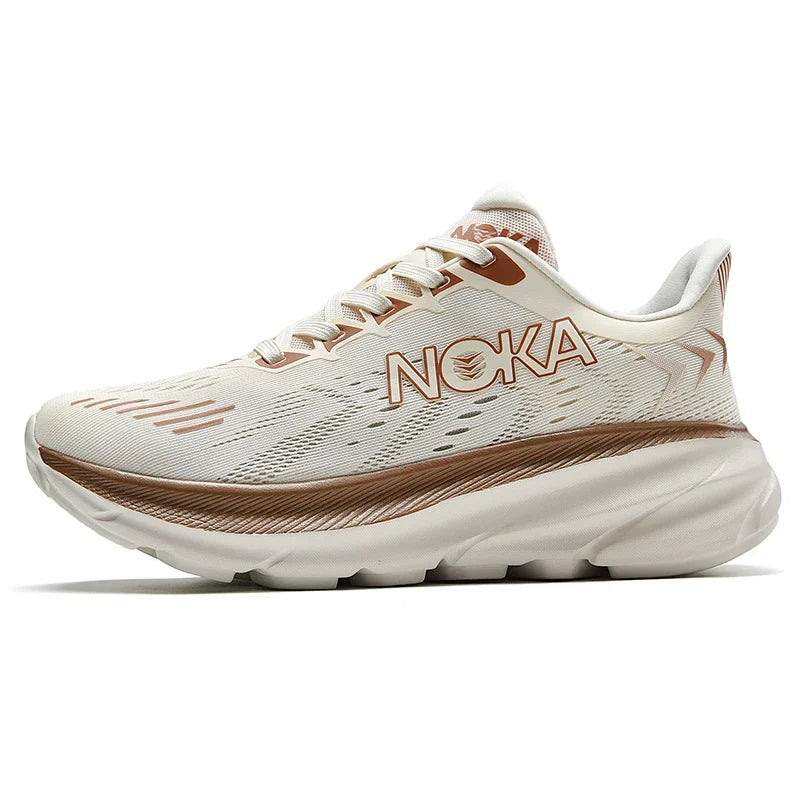 Men's Cushion Running Shoes 5KM Jogging Breathable Mesh Non-Slip Outdoor Trainer Sports Shoes Casual Sneakers Off-road Shoes