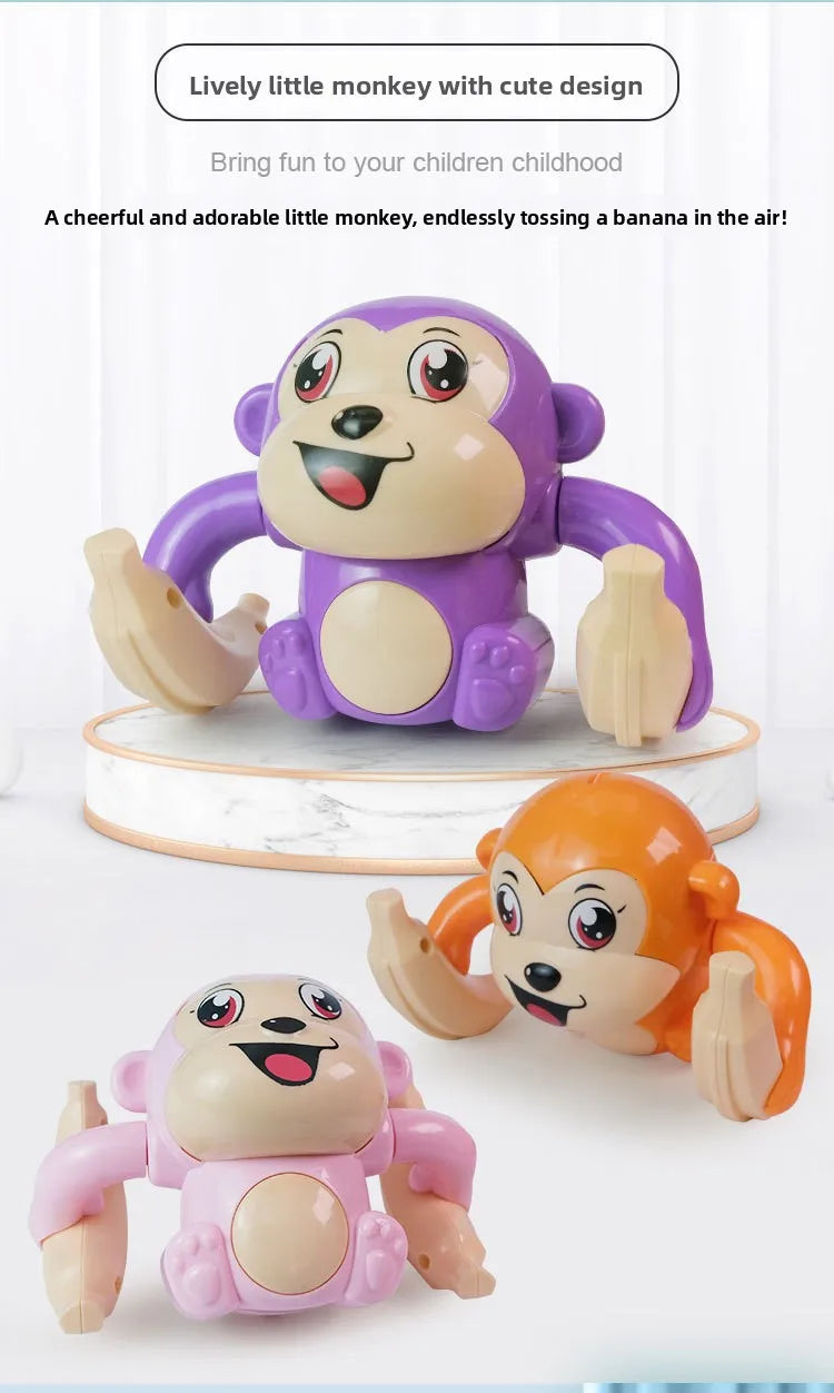 1 baby toy electric rolling monkey light music puzzle sound prompt monkey children's toy gift preschool education toy