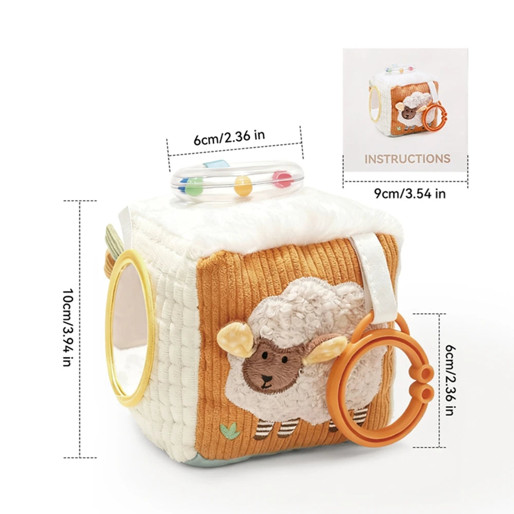 Montessori Cloths Toys Magic Cotton Animal Tissue Box Kids Finger Exercise Cloth Busy Box Toys Baby Educational Activity Sensory