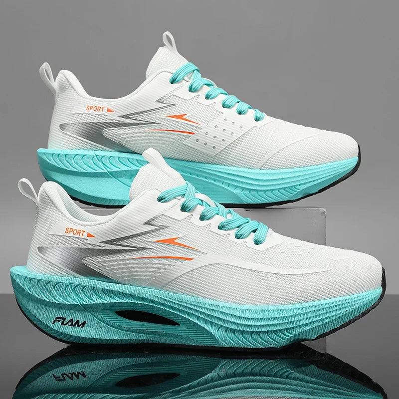 Men Sports Running Shoes Casual Marathon Breathable Lightweight Women's Comfortable Athletic Nonskid Walking Sneakers Outdoors