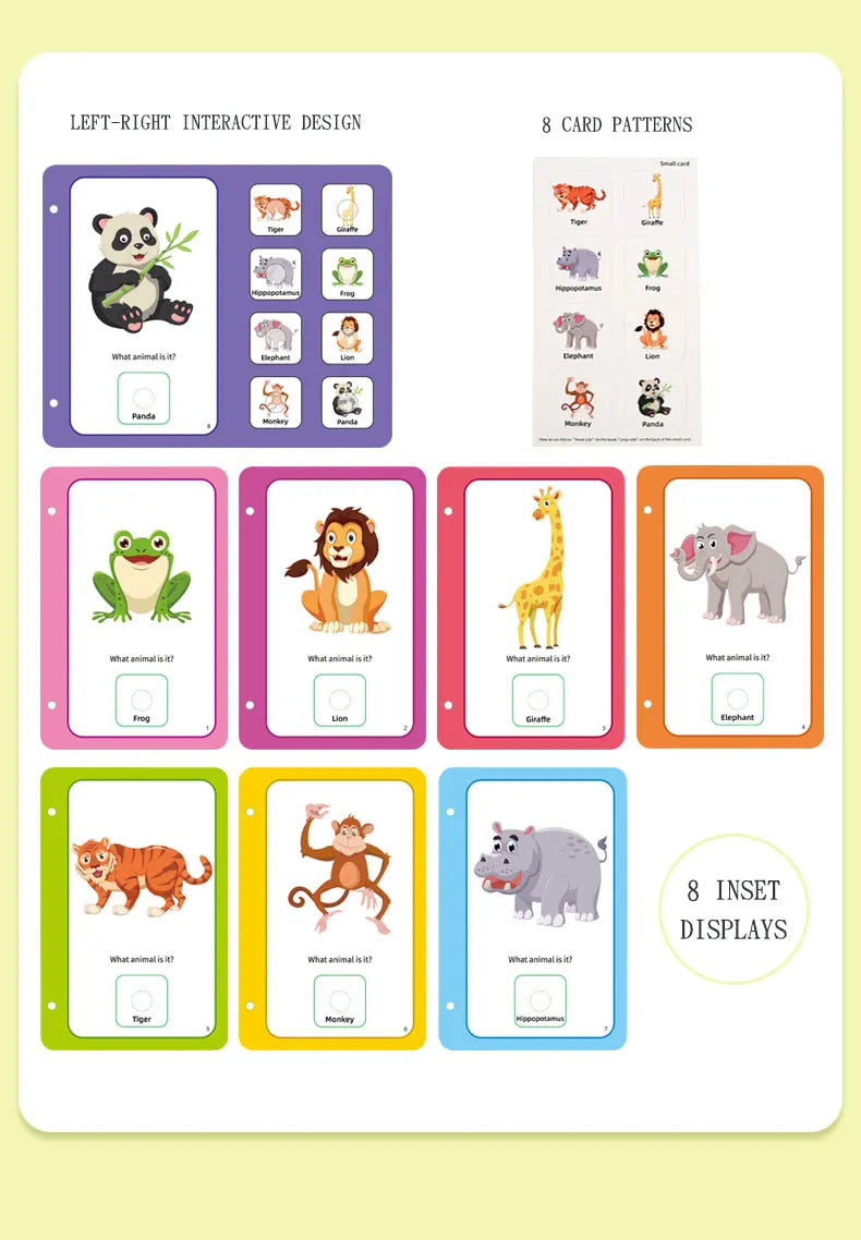 Montessori Baby Busy book My First Quiet Book Paste Early Learning Education Toy Children Toy Matching Game for Babies 2 3 Year