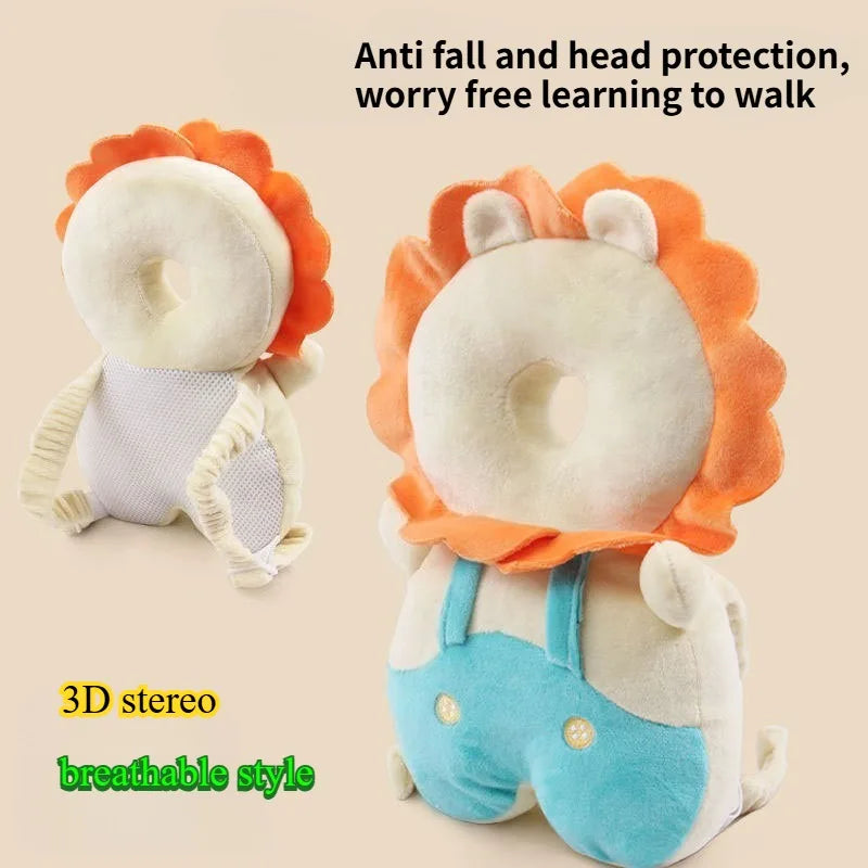 1-3T Toddler Baby Head Protector Backpack Pillow Safety Pad Cushion Prevent Injured Cartoon Security Pillow Protective Headgear