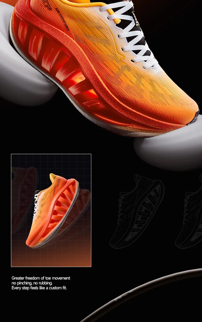 Xtep Light Boat MAX Male Lightweight Rebound Height-Increasing Stronger Propulsive Force Running Shoes 874219110095