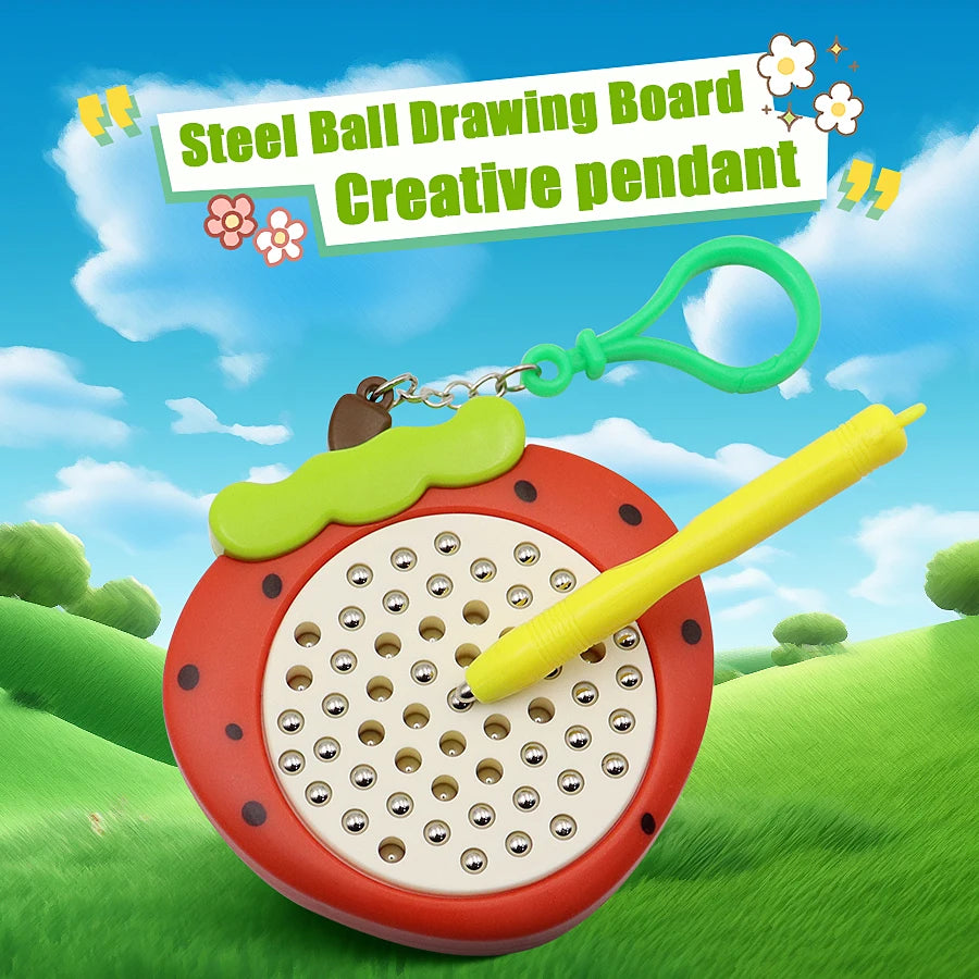 Magnet Ball Drawing Board Kids Magnet Tablet Sketch Pad With Magnetic Stylus Montessori Education Travel Activities Magnet Toy