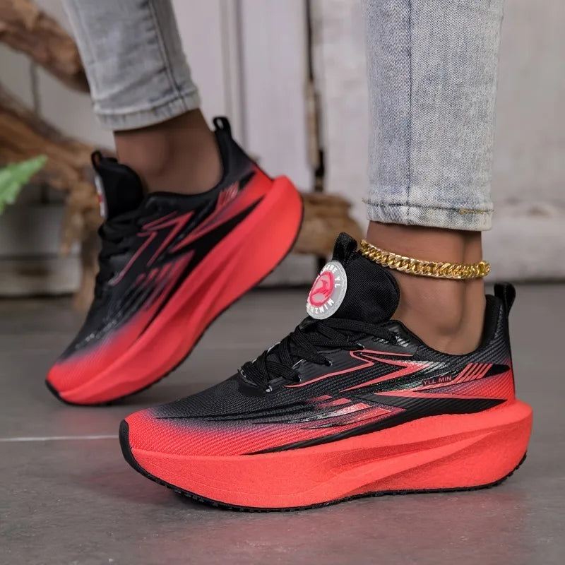 Sports Running Shoes Casual Marathon Breathable Lightweight Comfortable Athletic Nonskid Walking Sneakers Outdoors Zapatillas
