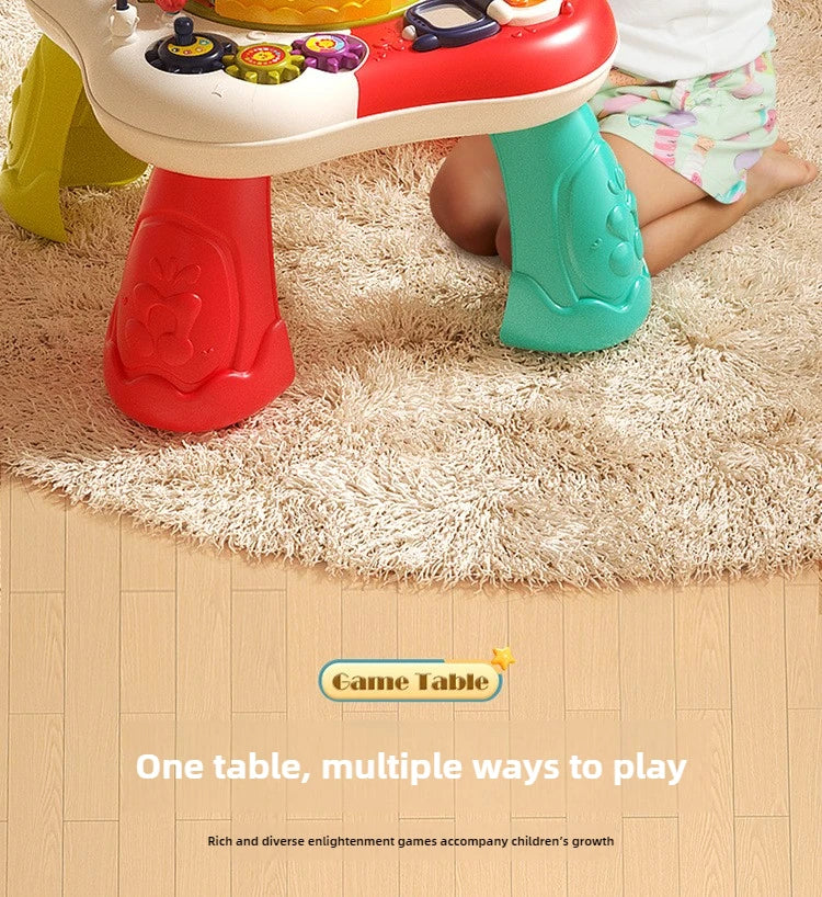 Kids Multifunctional Early Education Game Table Electric Train Baby Montessori Learning Busy Board Sensory Toys for Toddler Gift
