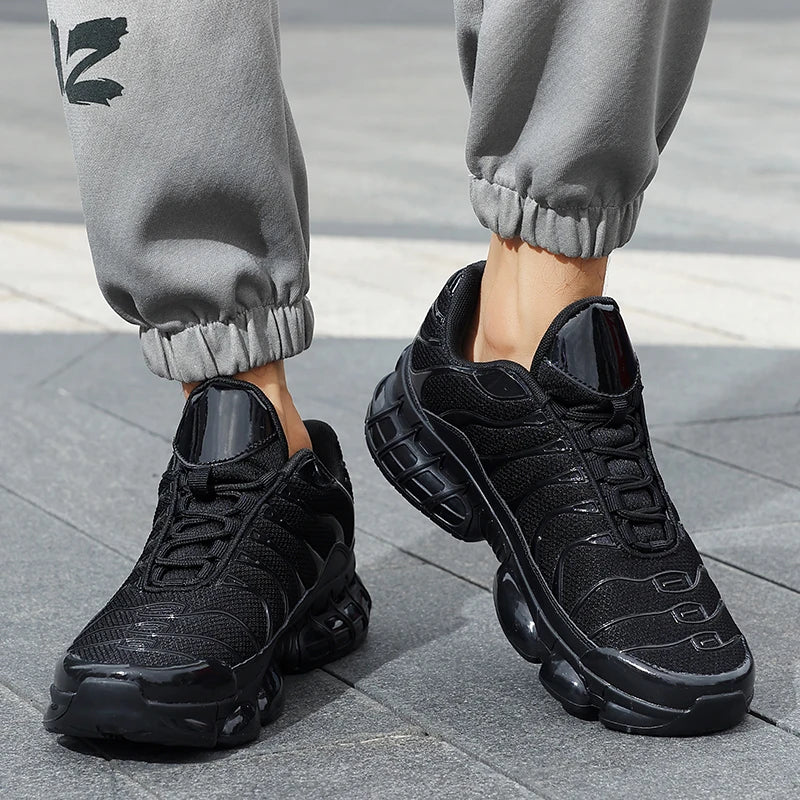 Men's Air Cushion Casual Sports Shoes Breathable Running Shoes for Men Gym Workout Training Walking Comfortable Shock Absorption