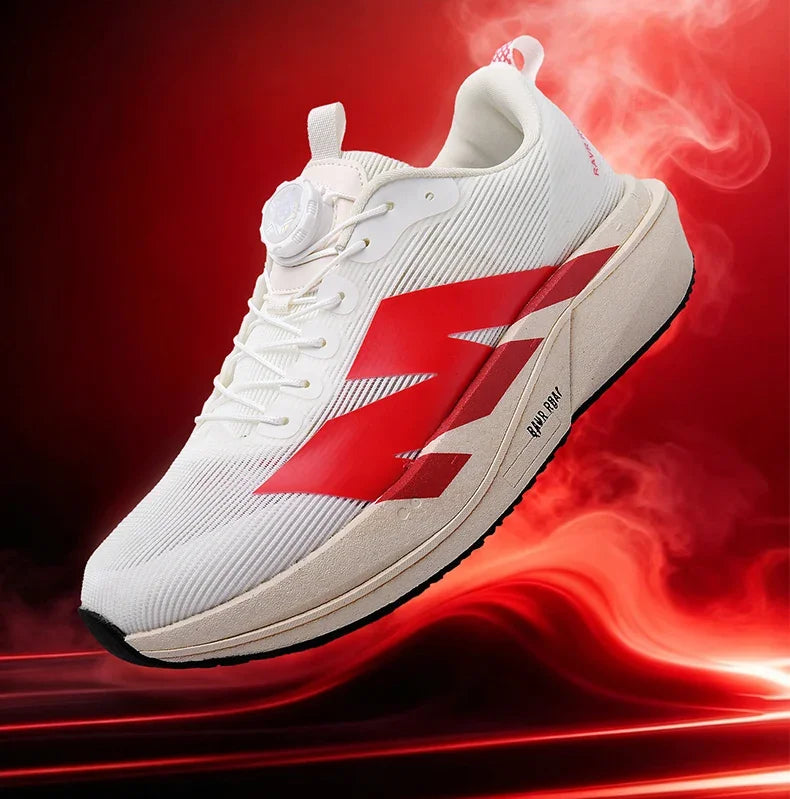 Marathon Carbon Plate Running Shoes Rotary Buckle Supercritical Foam Ultra Light Athletic Shoes Unisex Training Jogging Sneakers