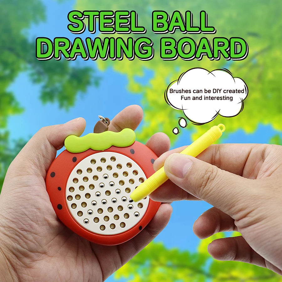 Magnet Ball Drawing Board Kids Magnet Tablet Sketch Pad With Magnetic Stylus Montessori Education Travel Activities Magnet Toy