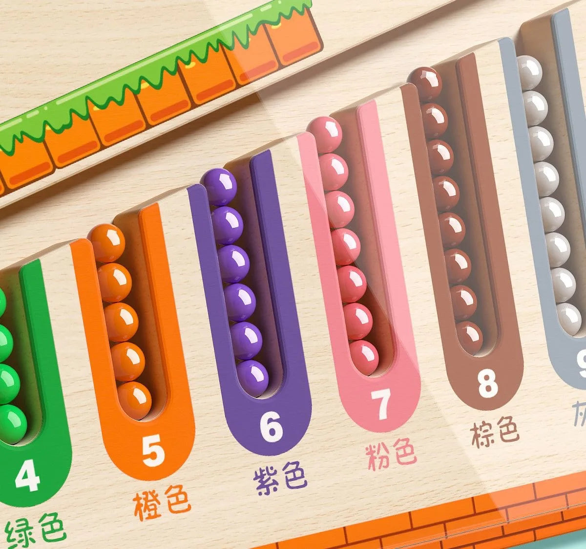 Magnetic Color and Number Maze Learning Education Toys Color Matching Montessori Toys Toys Concentration training for child Gift