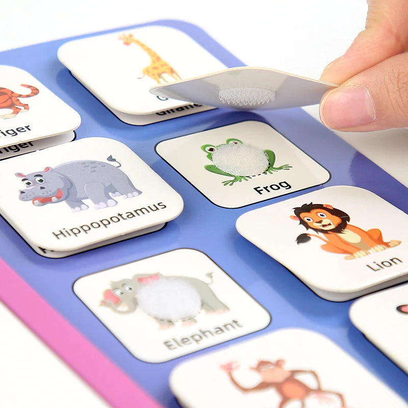 Montessori Baby Busy book My First Quiet Book Paste Early Learning Education Toy Children Toy Matching Game for Babies 2 3 Year