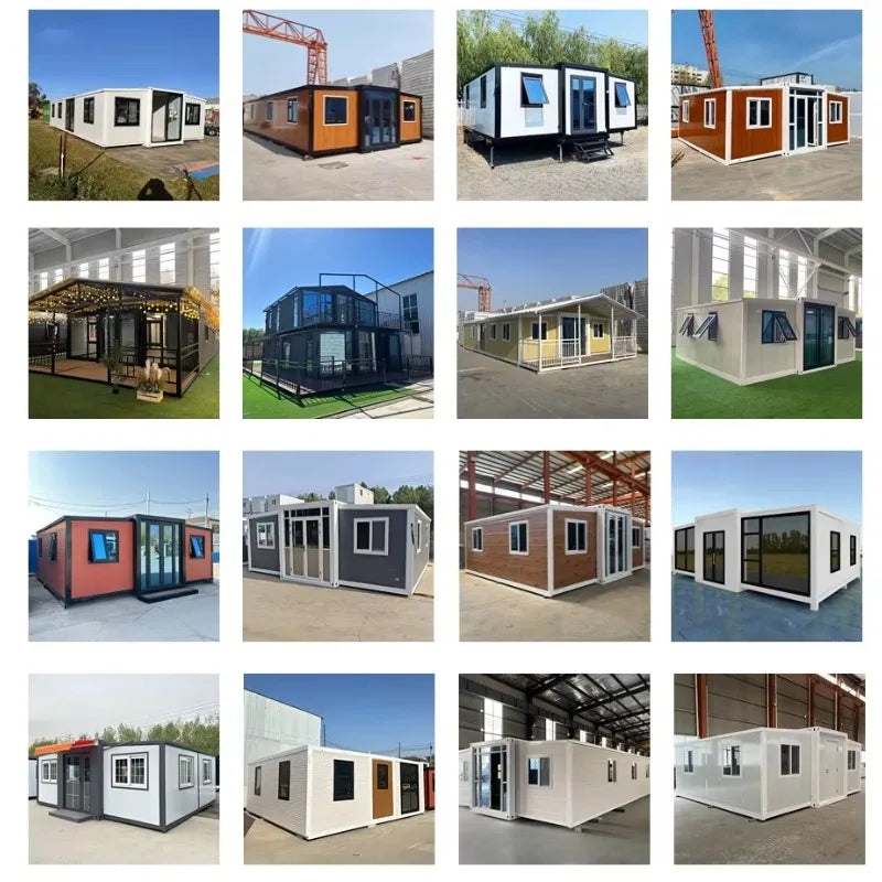 Hot Sale Expandable Container House Forest Cabin 40Ft 20Ft Prefab Tiny House Folding Room Container Houses Vacation Room Sunroom