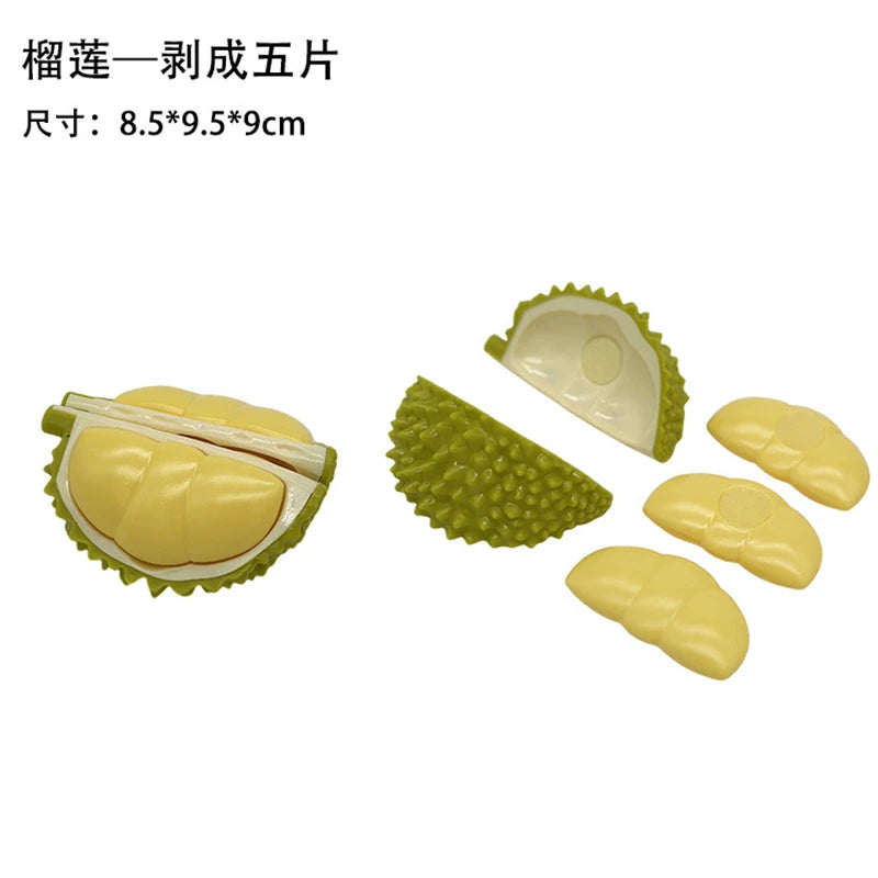 1Pcs Montessori Paste Chechele Simulation Durian Grapefruit Cherry Educational Toy Play House Decompress Educational Toy Gift