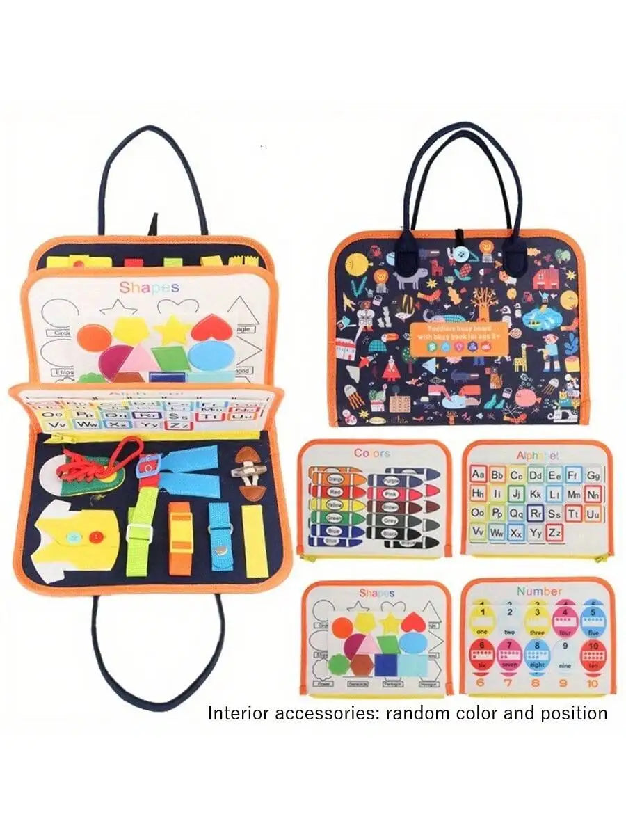 KeillyNannies Quiet Book /Portable Sensory Learning Toy for Toddlers