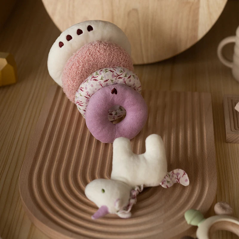 Baby Unicorn Plush Stacking Toy for Boys Girls Gifts Encourage Sensory Development Toys Cartoon Toddlers Soft Stacking Play Toy