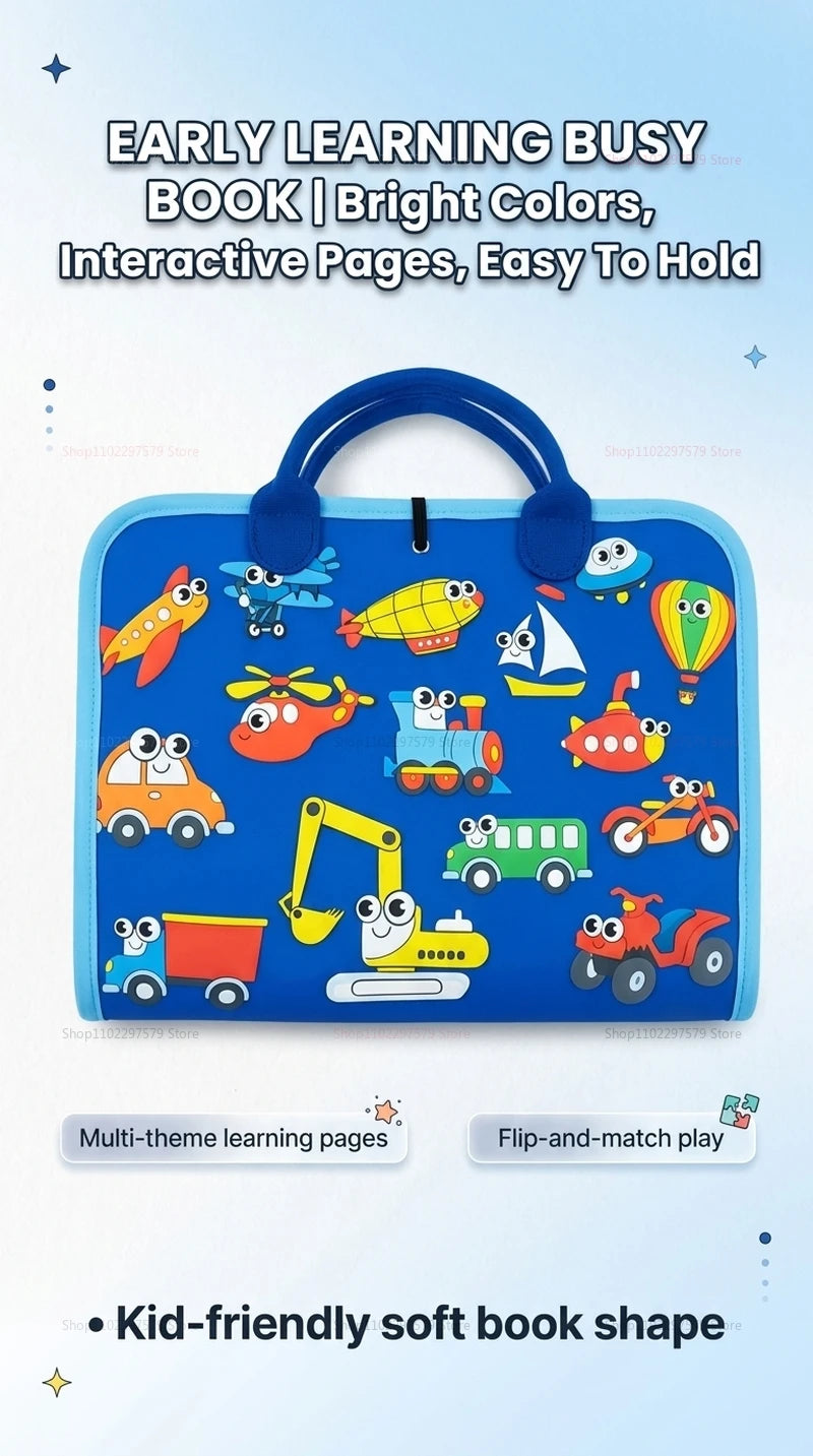 New Busy Board Montessori Toys for Toddler Busy Book Sensory Preshool Early Education Learning Fine Motor Skills Toys For Kids