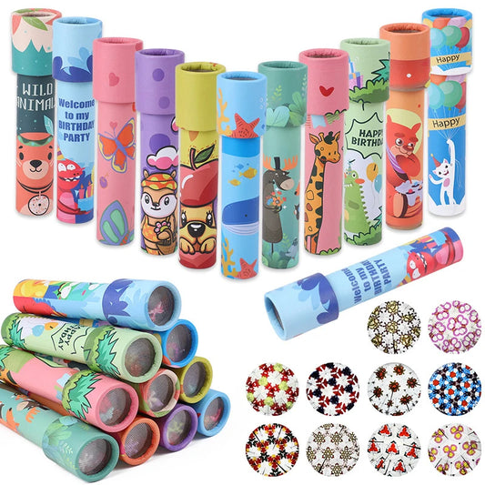 5/10pcs Rotating Kaleidoscope Science Toys for Kids Birthday Party Favors Goodie Pinata Fillers Classroom Rewards Baby Shower