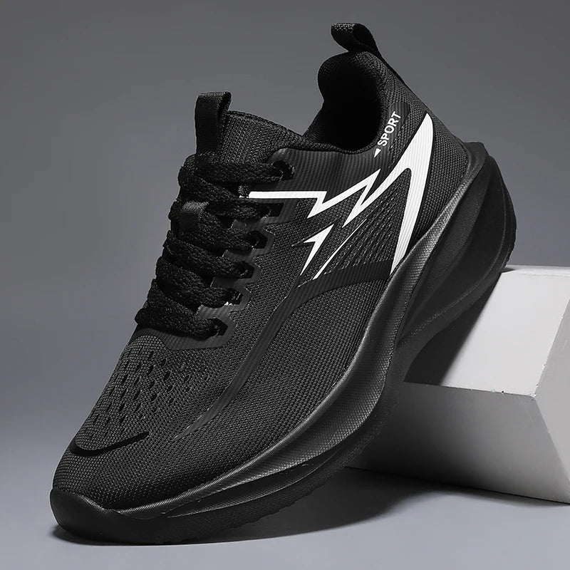 Men Casual Sports Running Shoes Marathon Air Cushion Breathable Lightweight Men Comfortable Athletic Nonskid Sneakers Outdoor